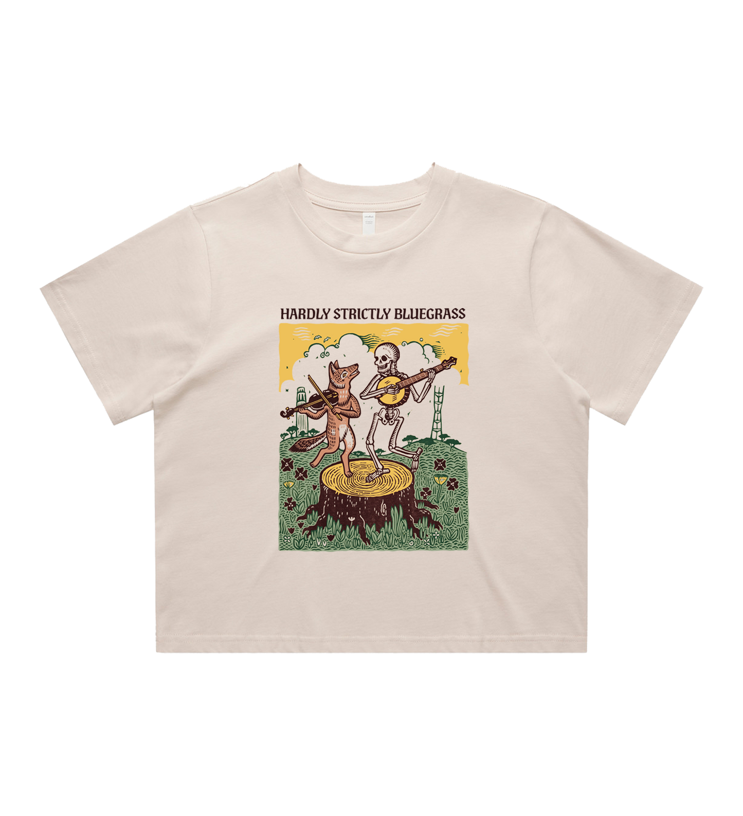 2617 Dancing Skeletons Women's Crop